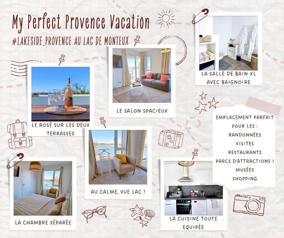 Lakeside Provence - Appartement 4 Etoiles Face Au Lac De Монтё Экстерьер фото